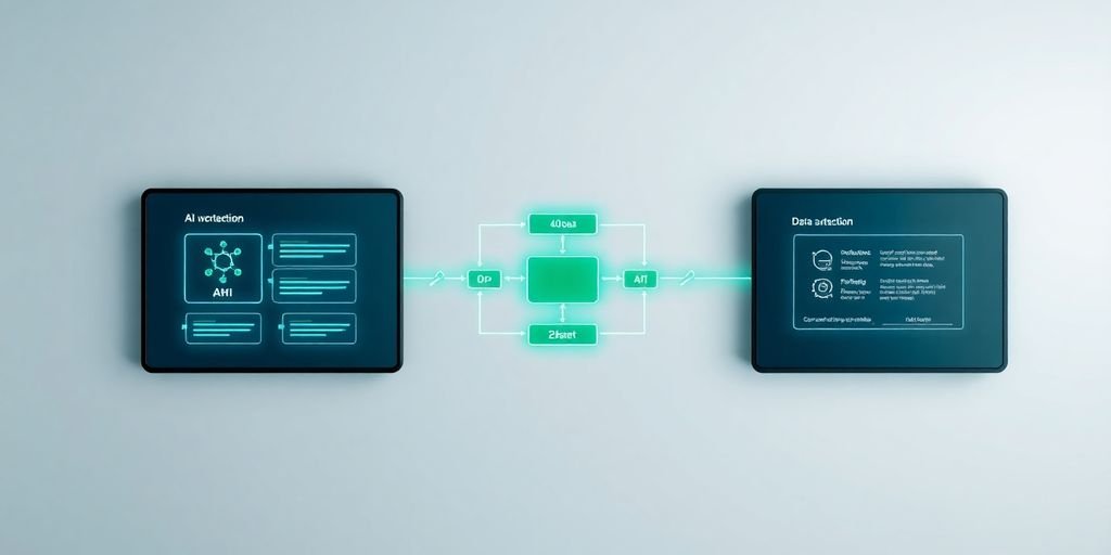 Visualização dinâmica de fluxos de trabalho de IA.